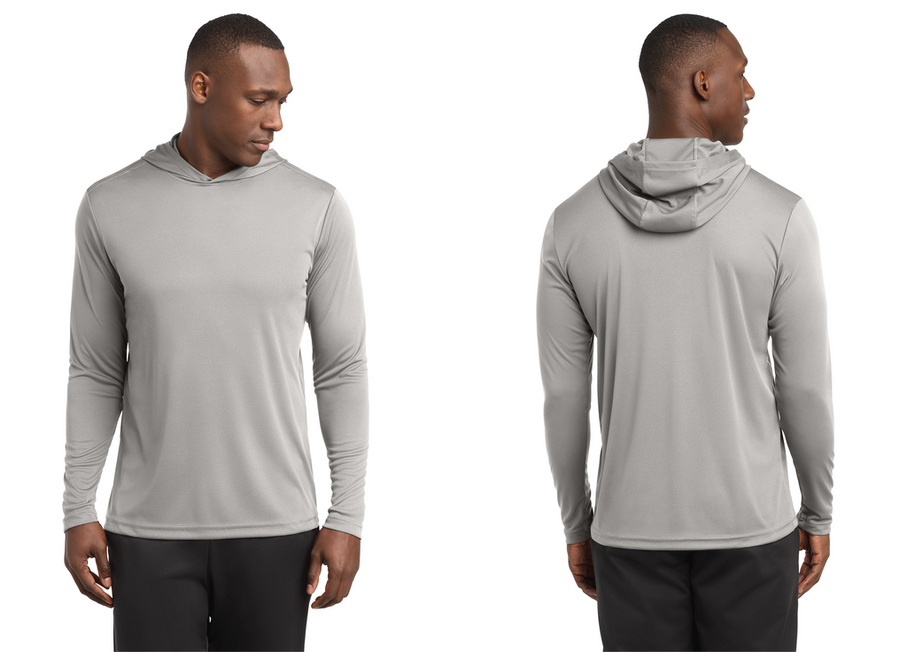 DriFit Polyester Hooded Pullover Sweatshirt Silver