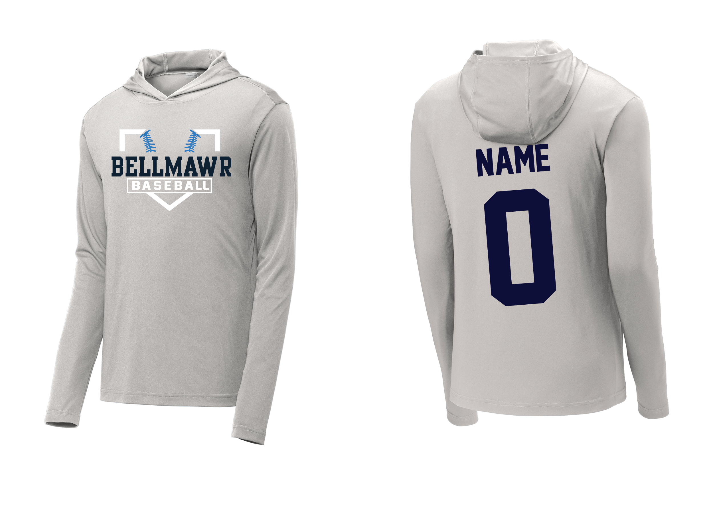 DriFit Polyester Hooded Pullover Sweatshirt Silver