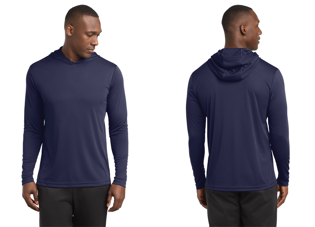 DriFit Polyester Hooded Pullover Sweatshirt Navy Blue